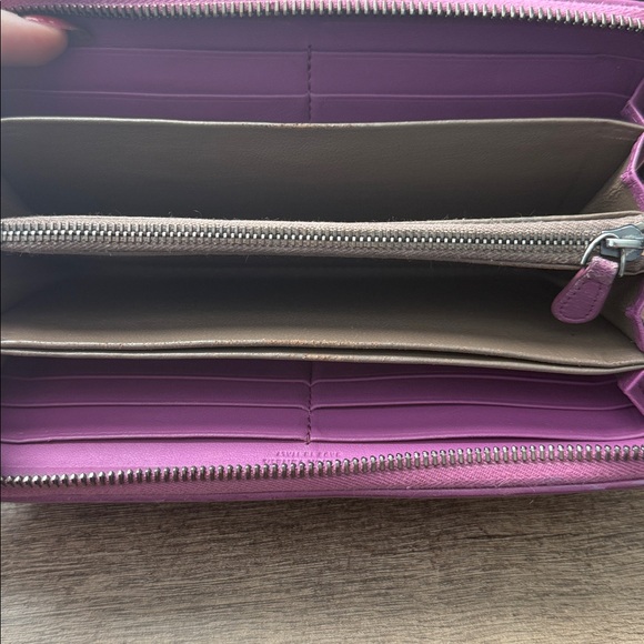 Bottega Veneta Purple Woven Wallet - Picture 2 of 7